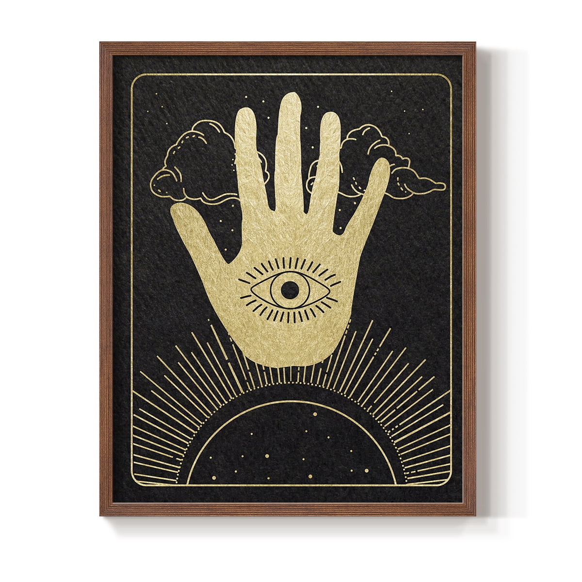 Celestial Palm in Paper Solid Wood 8 x 10 Framed Print