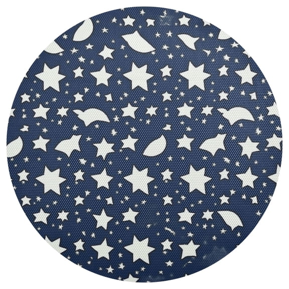 Celestial Patterns Design 15.4in Diameter PVC Plate Mat, Heat-Resistant and Cuttable, Kitchen Decor