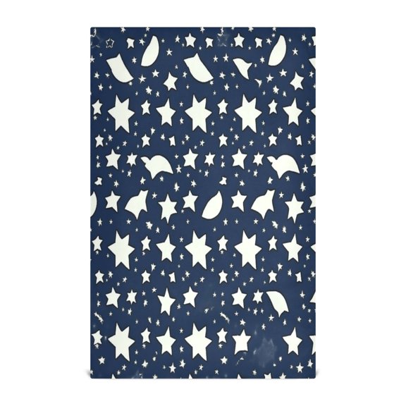 Celestial Patterns Design Decorative Waffle Towel Kitchen Dishcloth 28x18in Multi-Use Tea Towel