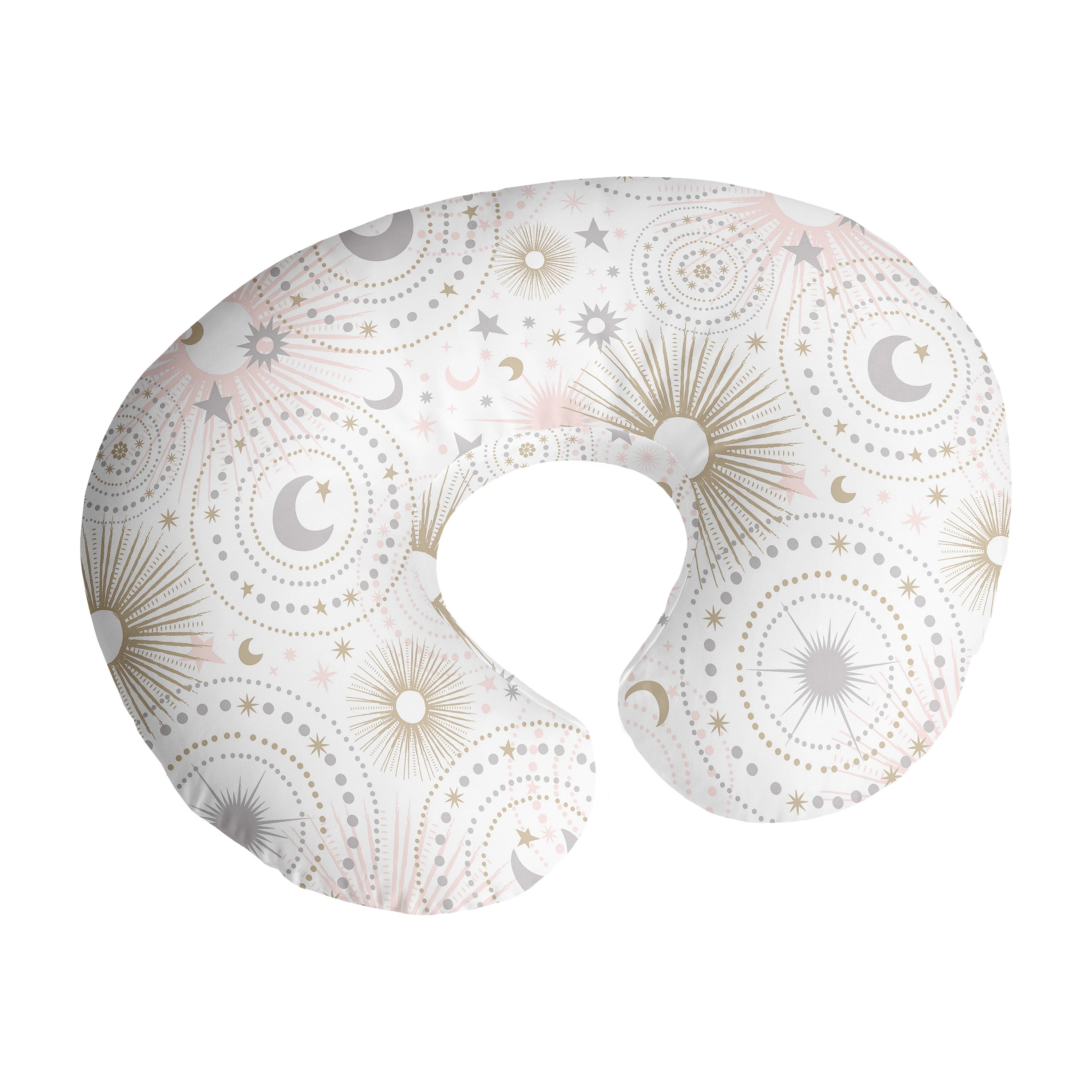 Celestial Pink and Gold Nursing Pillow Cover Case Pillow Not