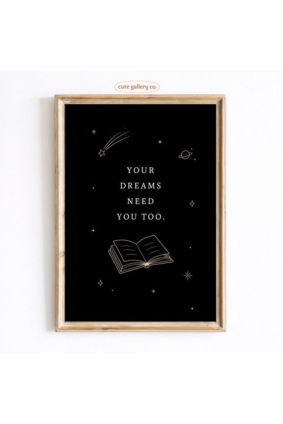 Celestial Quote Night Sky Wall Art Home Decor Unframed Paper Print