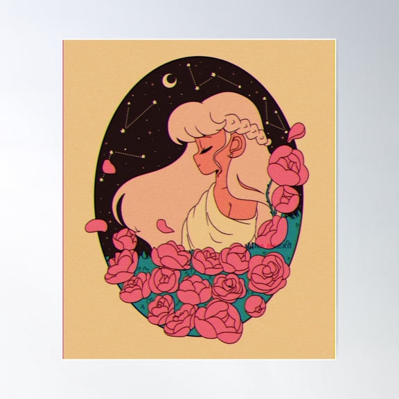 Celestial Rose Garden Poster Wall Art, Modern Wall Decor For Living Room Bedroom, 16x24 UNFRAMED