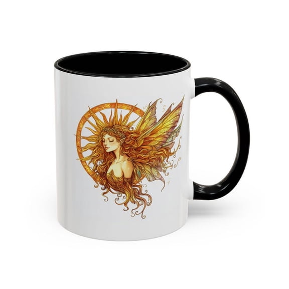 Celestial S1olar SunS1Hine Fairy Mug,Ceramic Tea Cup,Unique Kitchen DE1cor,Gift for Nature Lover,B1Oho Hippy Drinkware, MagiC1Al Moon Stars