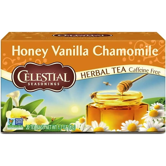 Celestial Seasonings 63496-3pack Celestial Seasonings Honey Vanilla Chamomile Herb Tea - 3x20 bag