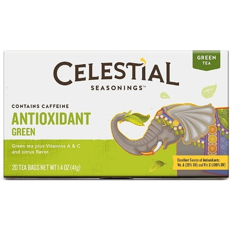 Celestial Seasonings Antioxidant Green Tea Bags 20 ea (Pack of 2)