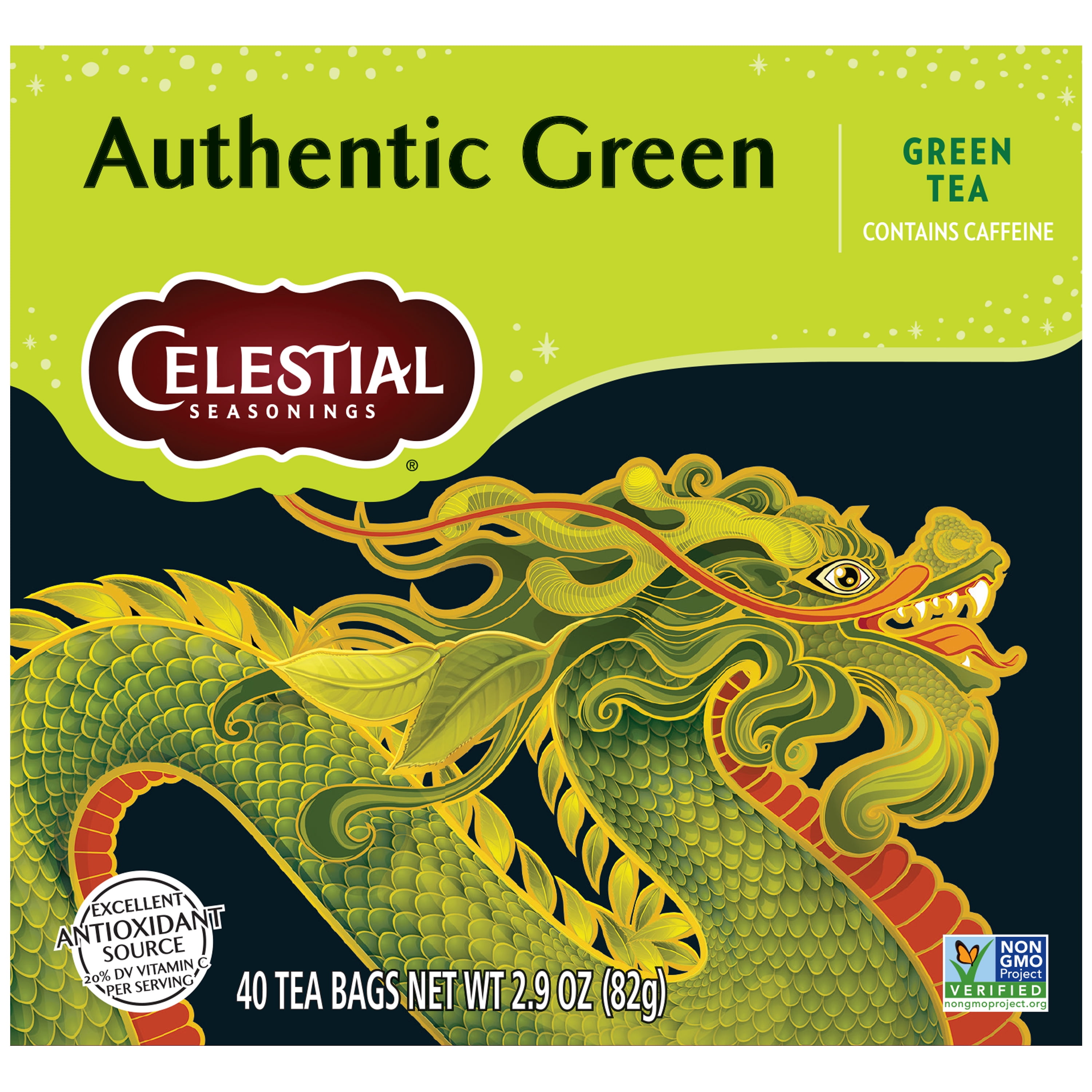 Celestial Seasonings Green Tea Bags, 40 ct, Antioxidant & Vitamin
