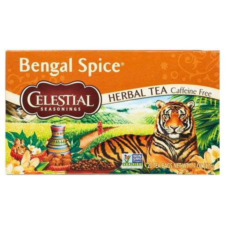 Celestial Seasonings Bengal Spice Herbal Tea Bags, 20 Count