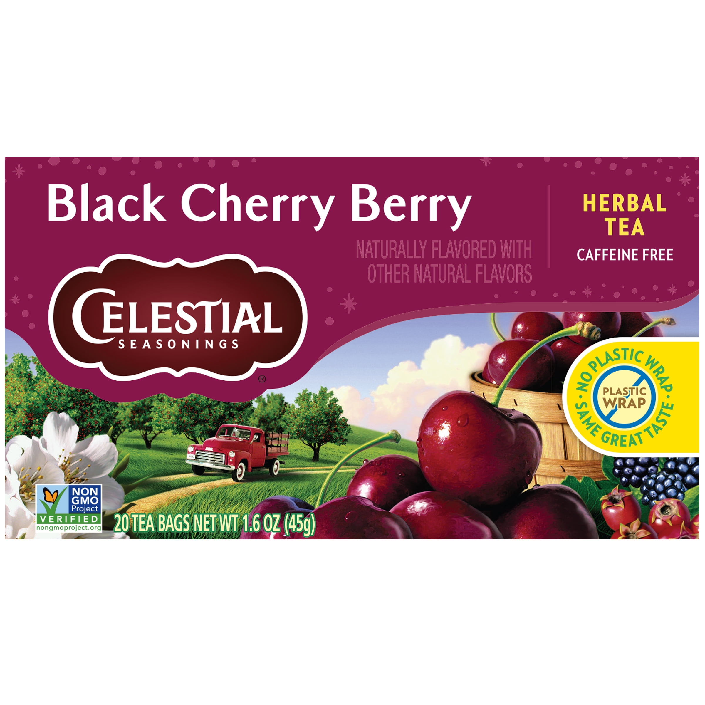 Celestial Seasonings Black Cherry Berry Herbal Tea Bags (20 Count)