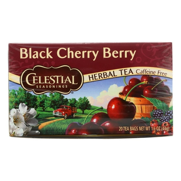 Celestial Seasonings Caffeine Free Herbal Tea Bags, Black Cherry Berry 20 ea (Pack of 6)