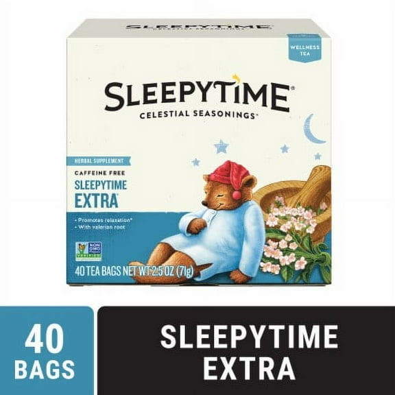 2X - Celestial Seasonings Caffeine Free Sleepytime Wellness Extra Tea 40 ct