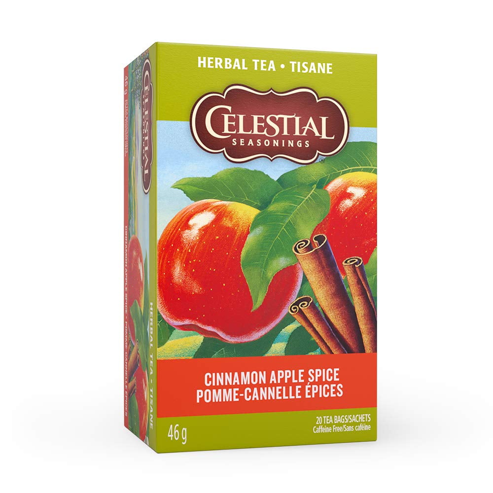 Celestial Seasonings Cinnamon Apple Spice Caffeine Free Herbal Tea 20 ct (Pack of 6)