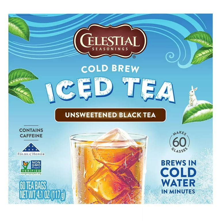 Cold Brew Sweetened Tea with Lemon – Celestial Seasonings - Hain