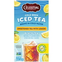 Celestial Seasonings Cold Brew Sweetened with Lemon Iced Black Tea Bags, 18 Count