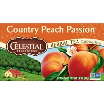 Celestial Seasonings Country Peach Passion Caffeine-Free Herbal Tea Bags, 20 Count
