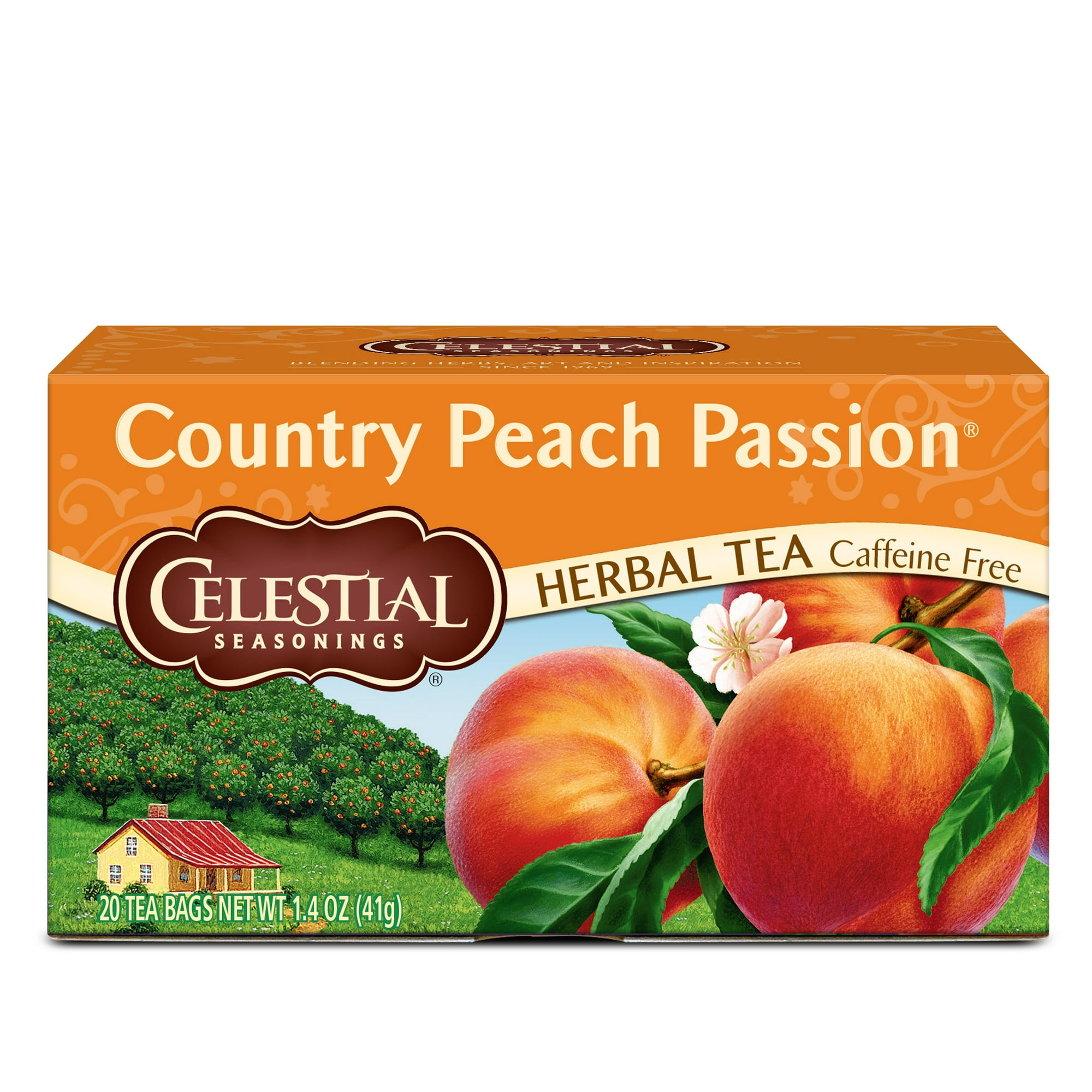 Celestial Seasonings Country Peach Passion Herbal Tea Bags, 20 Count