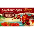 thumbnail image 1 of Celestial Seasonings Cranberry Apple Zinger Caffeine-Free Herbal Tea Bags (20 Count), 1 of 6
