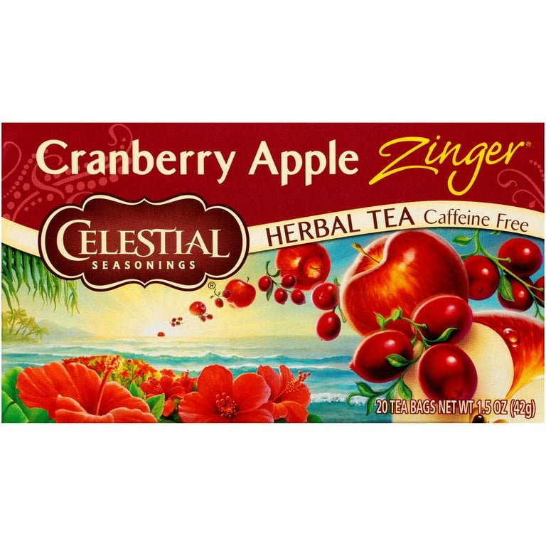 Celestial Seasonings Hot Fruit Harvest, Zinger Cranberry Apple