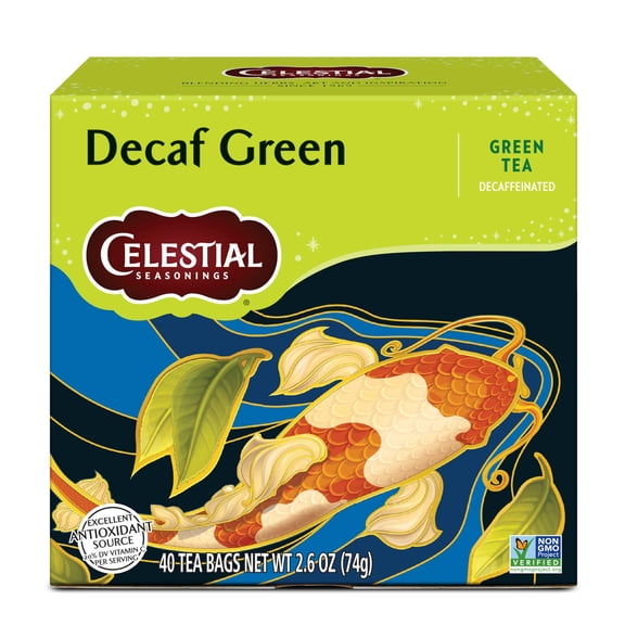 Celestial Green Tea Seasonings Decaf 40