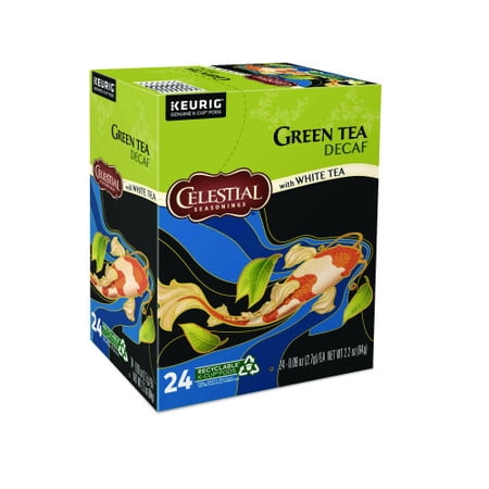 Celestial Seasonings Decaffeinated Green Tea K-Cups, 24/Box (14737)