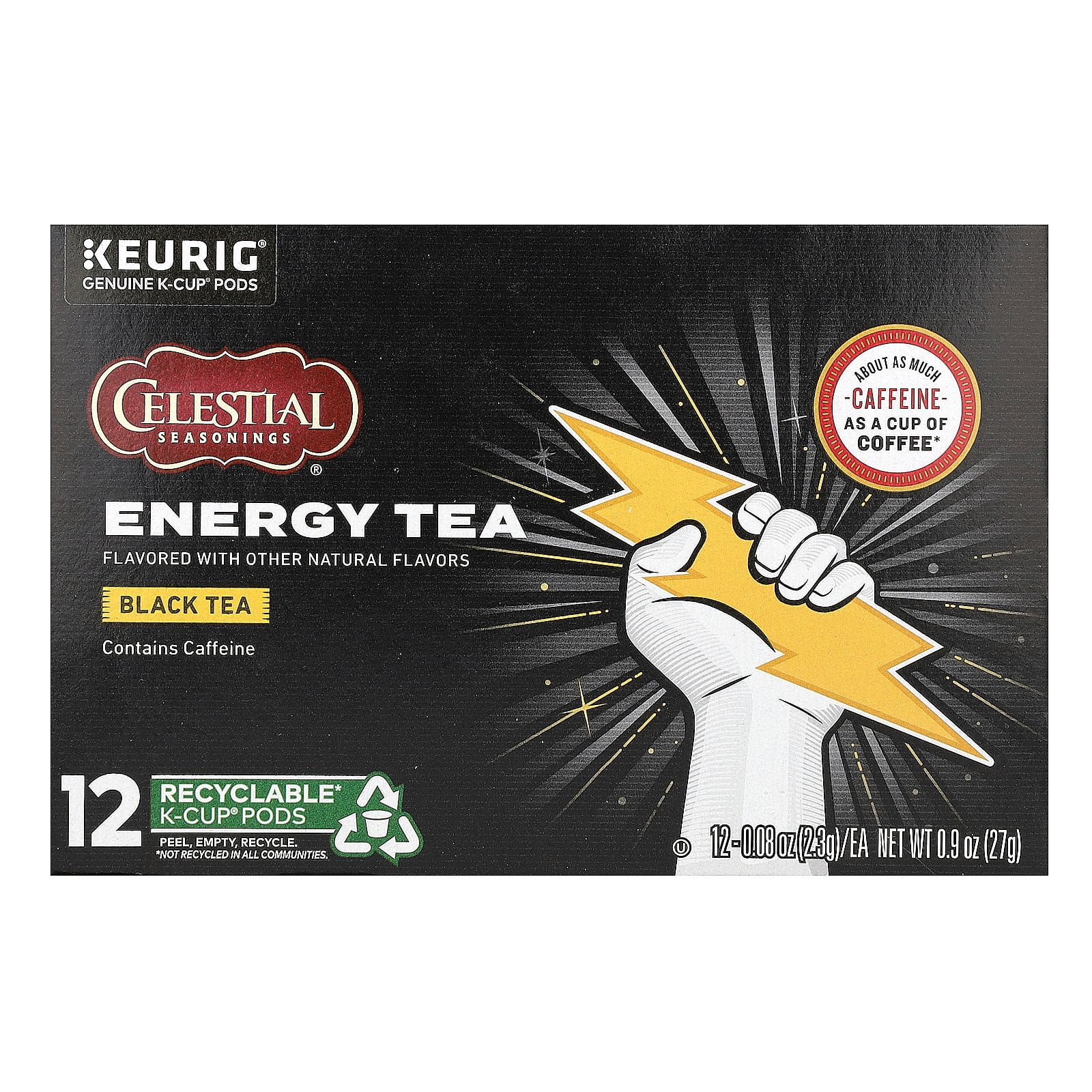Celestial Seasonings - Energy Black Tea Keurig K-Cup
