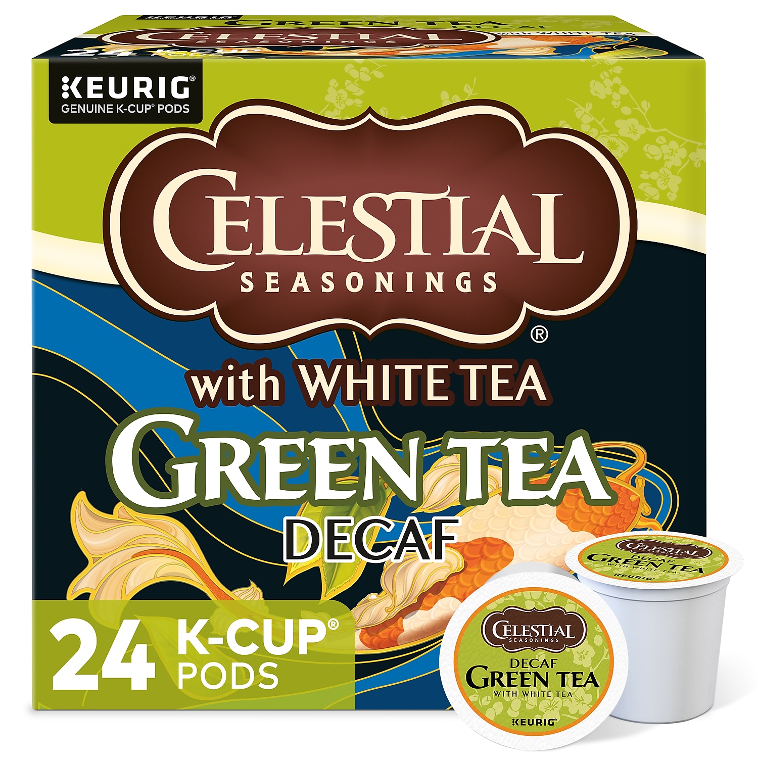 Celestial Seasonings Green Tea Decaf Keurig K-Cup Pods 24/Box 14737 - image 1 of 6