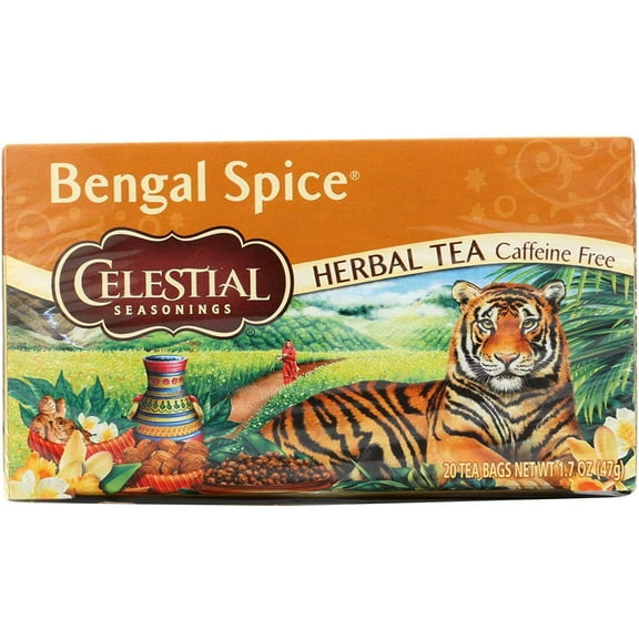 Celestial Seasonings Herbal Tea, Bengal Spice Caffeine Free 1.7 oz 20 Tea Bags