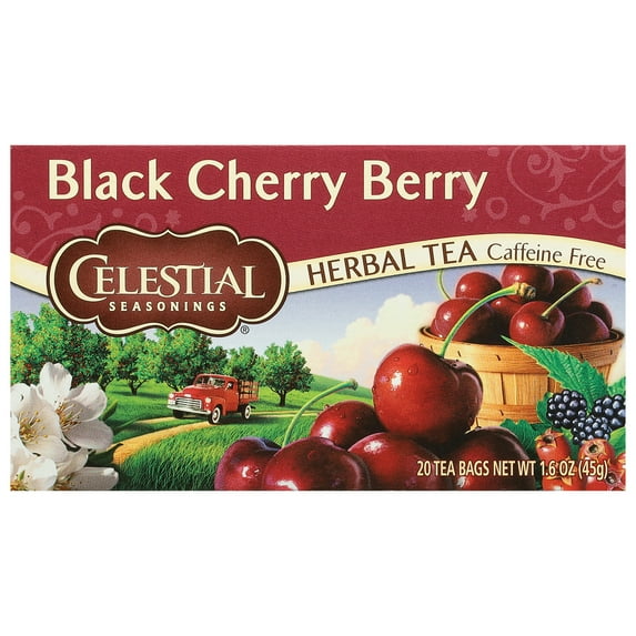 Celestial Seasonings Herbal Tea Black Cherry 20 Bag (Pack Of 12)