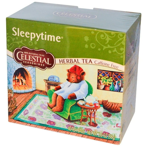 Celestial Seasonings, Herbal Tea, Caffeine Free, Sleepytime, 40 Tea Bags, 2.0 (58 g) (Pack of 2)