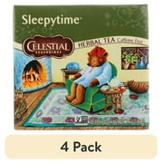 (4 pack) Celestial Seasonings Sleepytime Caffeine-Free Herbal Tea Bags, 40 Count