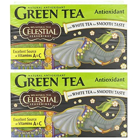 Celestial Seasonings Herbal Tea, Green Tea Antioxidant,(2 Pack)