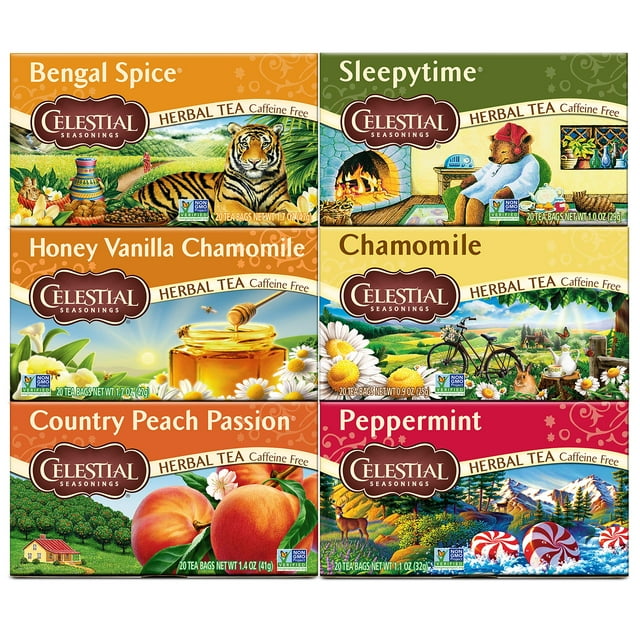Celestial Seasonings Herbal Tea MMF7 Variety Pack, Bengal Spice