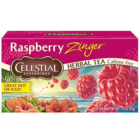Celestial Seasonings Herbal Tea, Raspberry Zinger, 20 Count