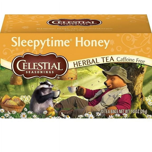 Celestial Seasonings Herbal Tea, Sleepytime Honey, 20 Count (Pack of 6)