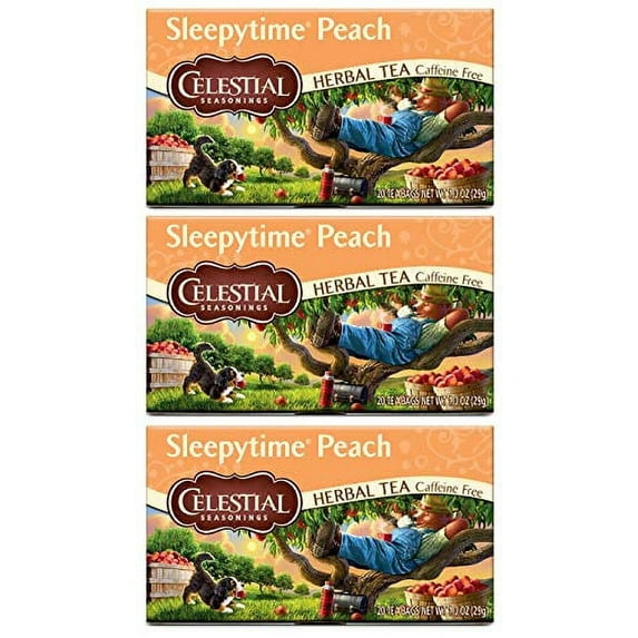 Celestial Seasonings Herbal Tea Sleepytime Peach (3 Pack)