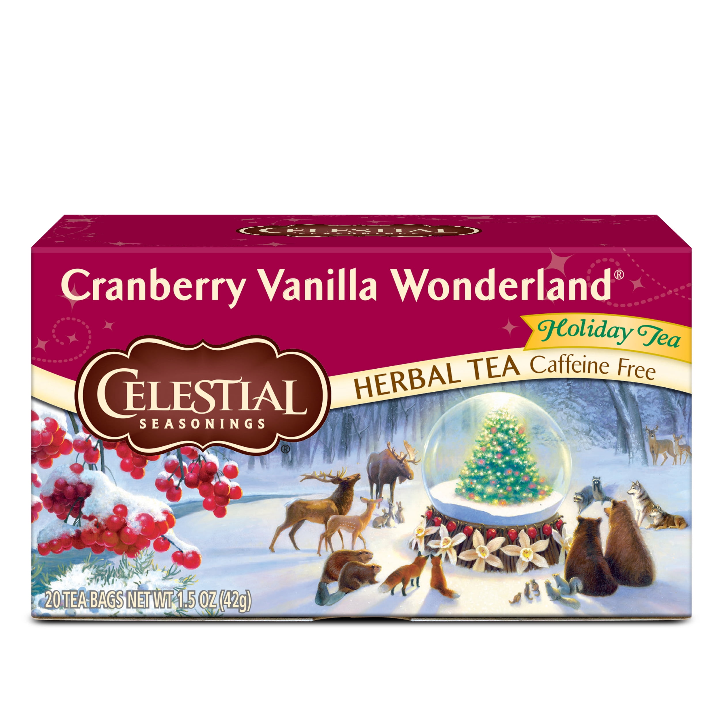 Celestial Seasonings Holiday CaffeineFree Cranberry Vanilla Wonderland