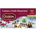 thumbnail image 1 of Celestial Seasonings Holiday Caffeine-Free Cranberry Vanilla Wonderland Herbal Tea Bags (18 Count), 1 of 7