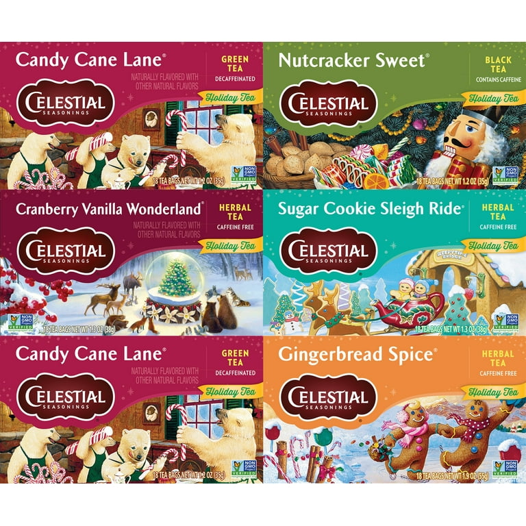 Celestial Seasonings Holiday Herbal Tea Variety Pack with