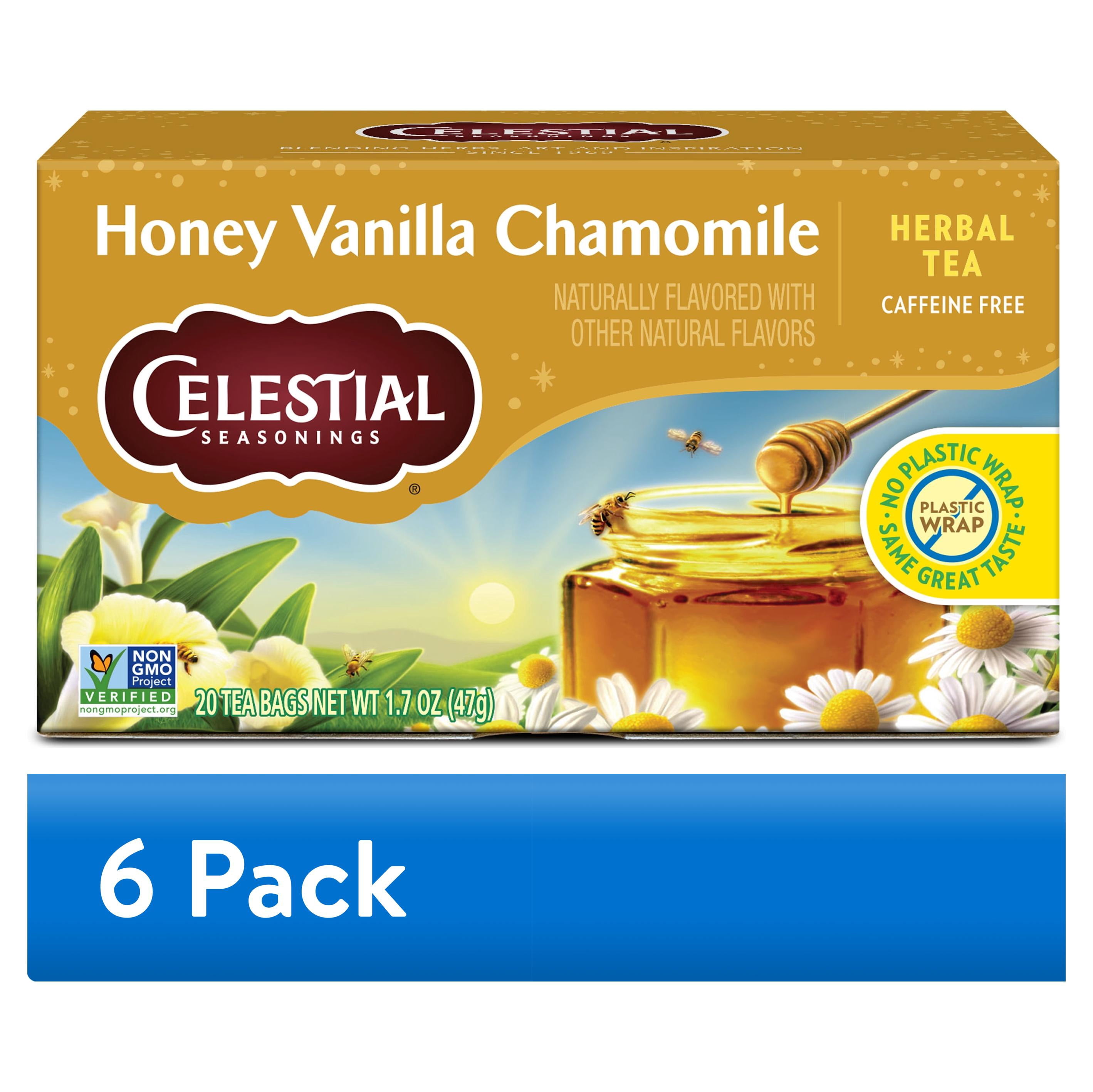 Celestial Seasonings Herbal Tea, Honey Vanilla Chamomile, 20 Count