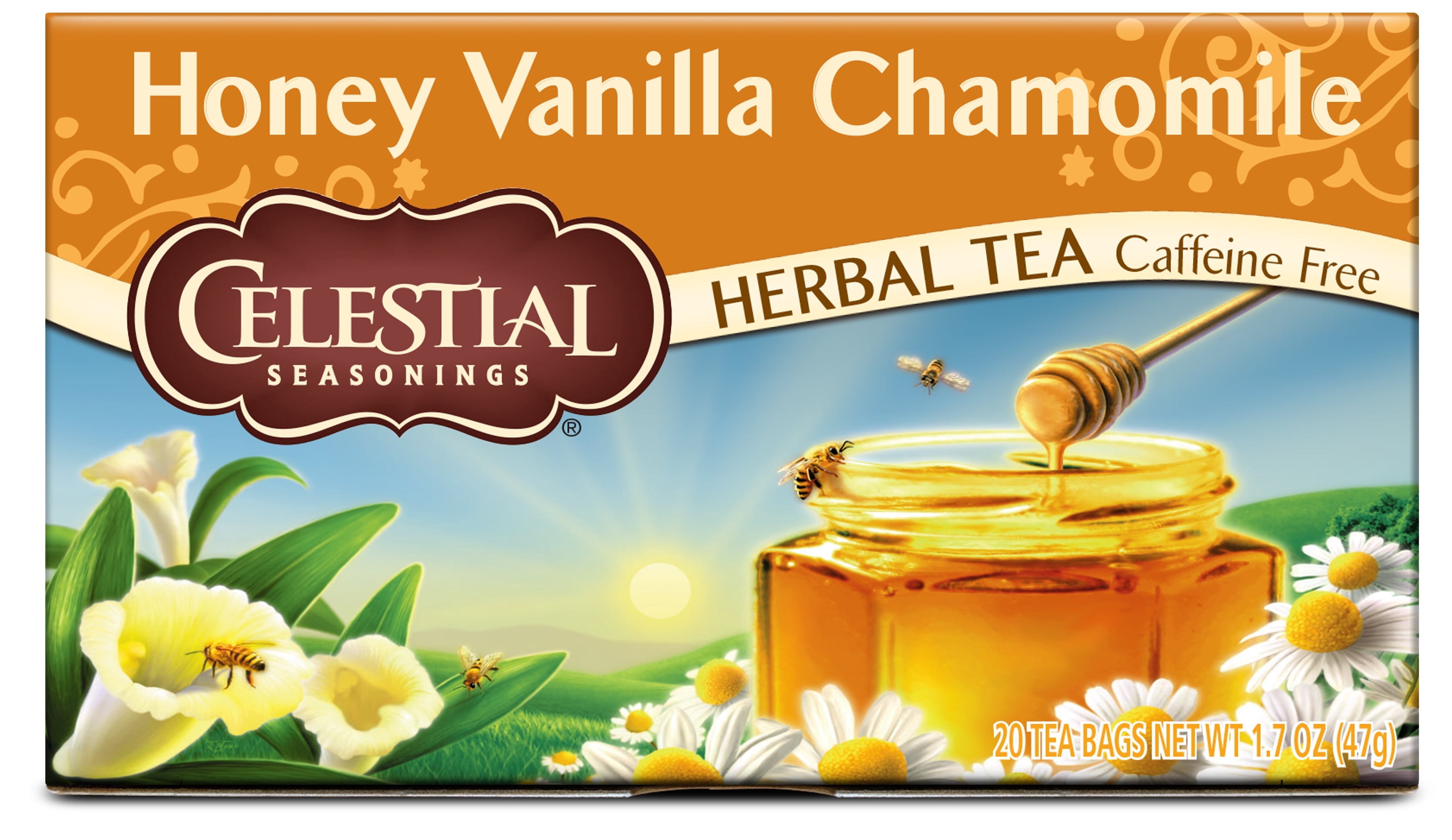 Celestial Seasonings Herbal Tea, Honey Vanilla Chamomile, 20 Count