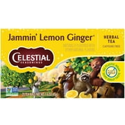 Celestial Seasonings Jammin' Lemon Ginger Caffeine-Free Herbal Tea Bags (20 Count)