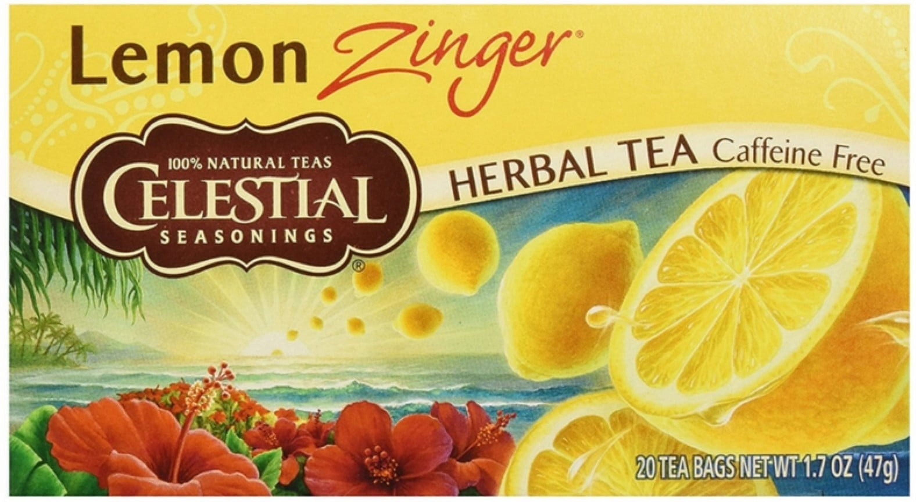 lenon様　S (エ、シェ) 、200g (デュ) Celestial Seasonings Lemon Zinger Herbal Tea, Pack of 6 - Walmart.com