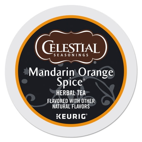 Celestial Seasonings Mandarin Orange Spice Herb Tea K-Cups, 96/Carton, Each