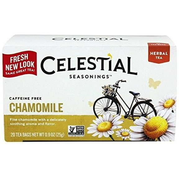 Celestial Seasonings Natural Herbal Tea, Chamomile 20 Tea Bag (Packaging May Vary)