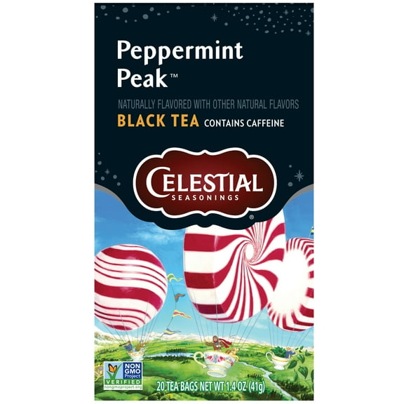 Celestial Seasonings Peppermint Peak Black Tea Bags (20 Count)