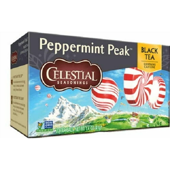 Celestial Seasonings Peppermint Peak Black Tea Single Box
