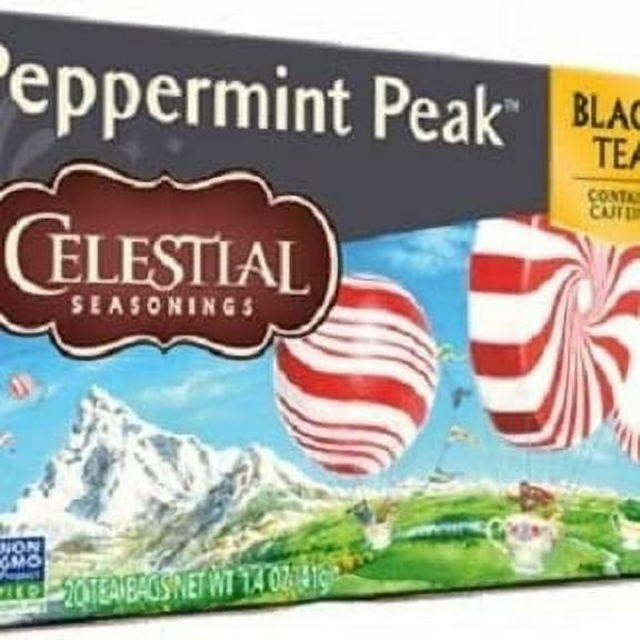 Celestial Seasonings Peppermint Peak CI30Black Tea Single Box