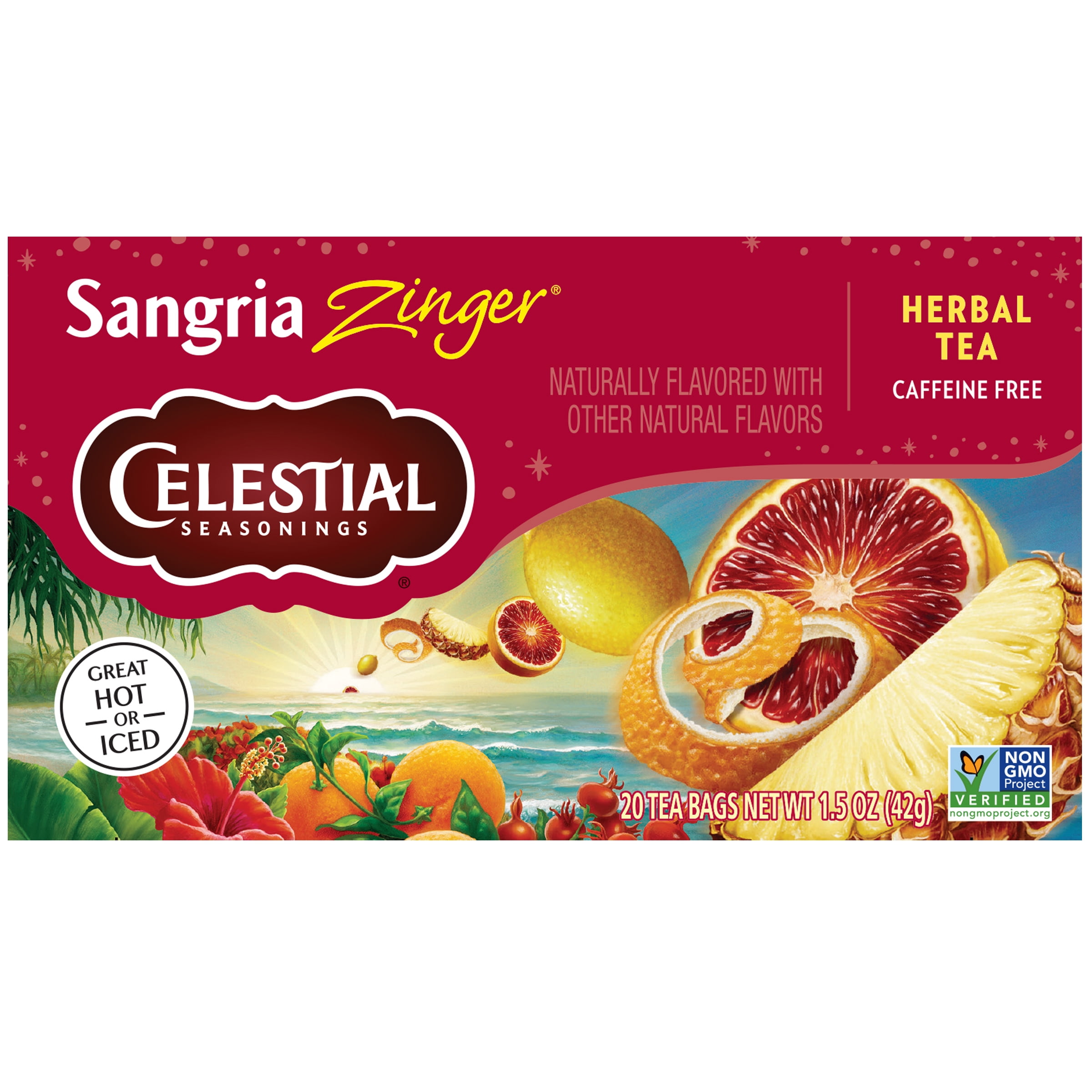 Celestial Seasonings Sangria Zinger Herbal Tea Bags (20 Count)