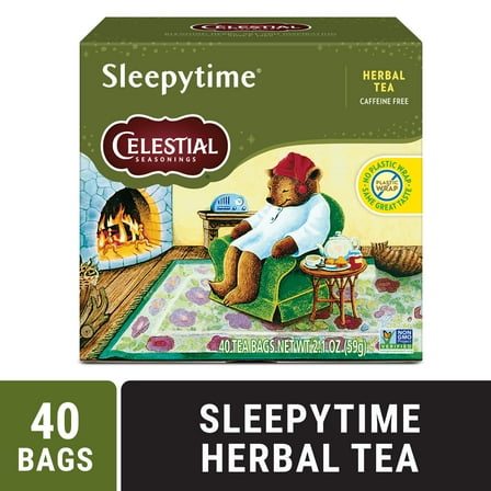 Celestial Seasonings Sleepytime Caffeine-Free Herbal Tea Bags (40 Count)