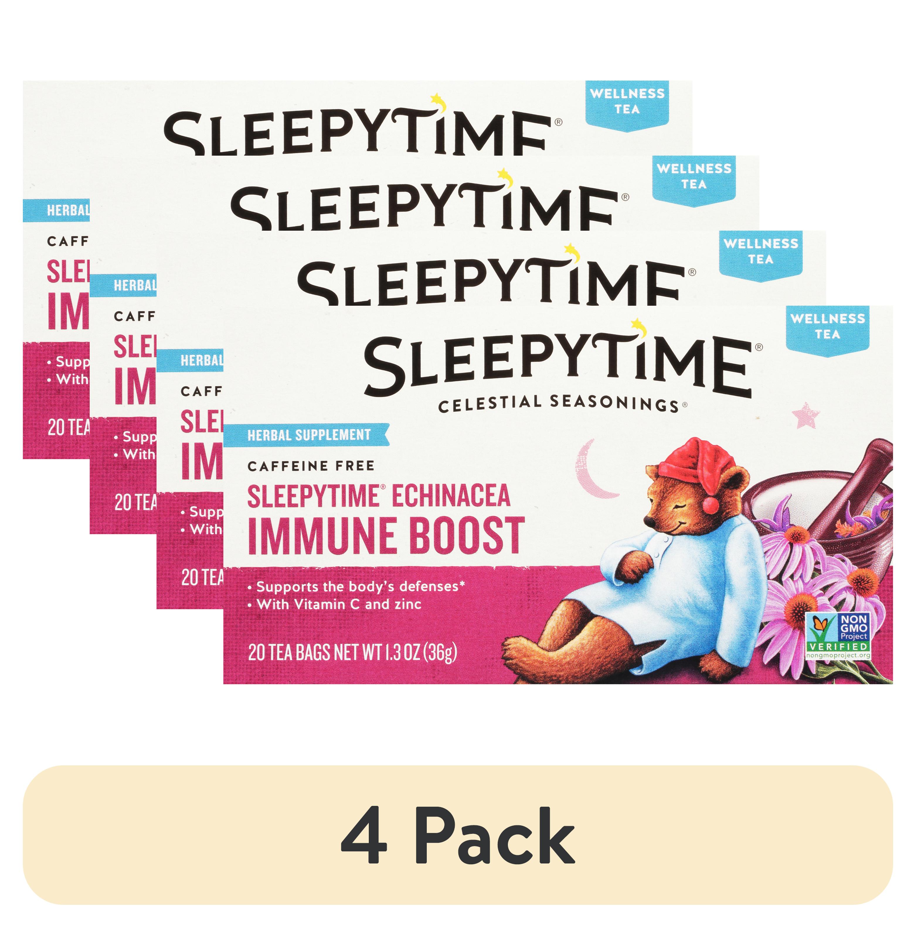 (4 pack) Celestial Seasonings Sleepytime Echinacea Immune Boost, Herbal
