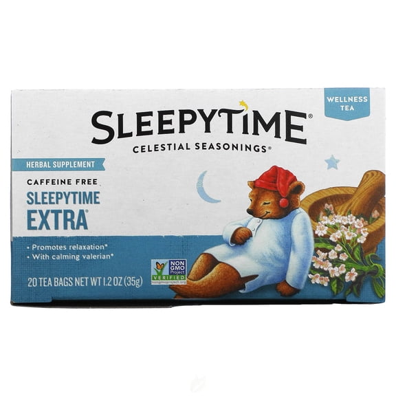 Celestial Seasonings Sleepytime Extra Tea, 20-Count Tea Bags, Pack of 2